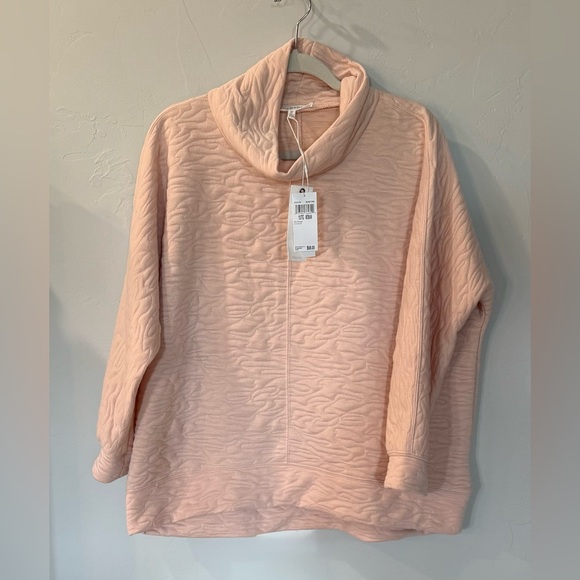 Workshop Republic Clothing Cowl Turtleneck Quilted Sweater Sweatshirt Size 1X - Picture 1 of 6